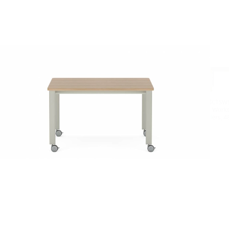 Collaborative Spaces 29″H Workshop Table with Casters – 48″W x 48″D