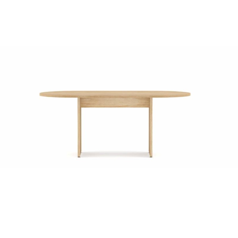 Anywhere 72″W x 36″D Racetrack Conference Table with Slab Base & One Piece Top