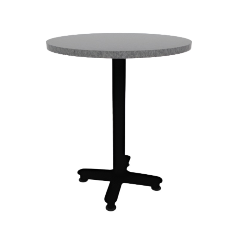 Proof 30″ Round Pedestal Counter Table with Arched Base HPL Top